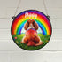 Cavalier King Charles Spaniel Rainbow Bridge Personalised Stained Glass Effect Suncatcher